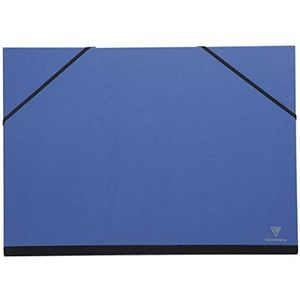 Clairefontaine 144702C – een tekenkarton met elastieken, 37 x 52 cm, nachtblauw