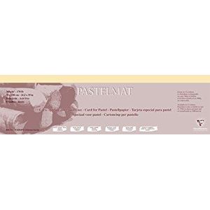 Clairefontaine - Ref 296023C - Pastelmat Card Sheets (Pack van 5 vellen) - 360gsm kaart - 70 x 100cm - maïs kleur - speciaal samengesteld voor gebruik met pastelkleuren