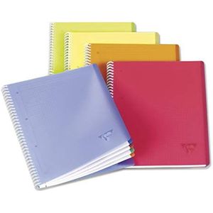 5 x Clairefontaine Kollegblock Linicolor A4 kariert 80 Blatt