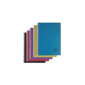 5 x Clairefontaine Spiralbuch Linicolor A4 90 Blatt liniert mit Rand f