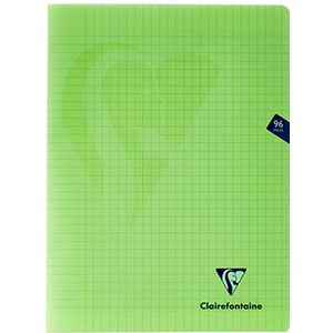 Clairefontaine 353361C Notitieboek Mimesys groen, 24x32, 96 pagina's, grote ruiten, wit papier, 90 g, omslag van polypropyleen