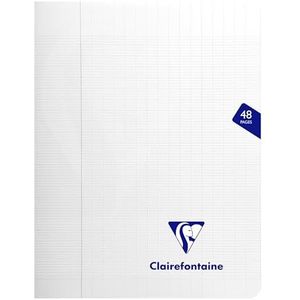 Clairefontaine 393751C Notitieboek, speelgoed, Mimesys, kleurloos, 17 x 22 cm, 48 pagina's, grote schijven, wit papier, 90 g - PP-omslag