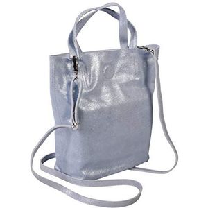 Clairefontaine 400055C echt lederen tas, veertas, hemelsblauw, Hemelsblauw, 23 cm, Messenger Bag