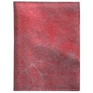 Clairefontaine 410074C paspoorthouder, paspoortbescherming van echt lamsleer, glanzend rood