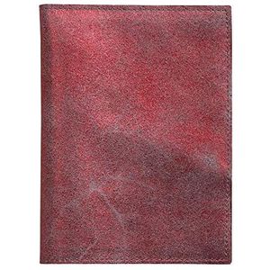 Clairefontaine 410075C - Paspoorthouder, paspoorthoes van echt lamsleer, glanzend rood