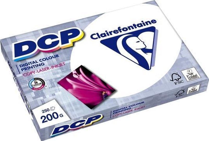 Clairefontaine - DCP A4 - Laserpapier - Wit - 200 gram - 4 x 250 vel