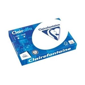 Doos Clairefontaine Clairalfa presentatiepapier A3, 100 g, pak van 500 vel 4 stuks