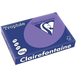 Clairefontaine - A4 - Papier - Violet - 120 gr - 250 vel