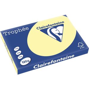 Clairefontaine - A3 - Gekleurd Papier - Geel - 120 gr. - 250 vel