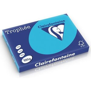 Clairefontaine - A3 - Gekleurd Papier - Koningsblauw - 250 Vel - 120 Gr