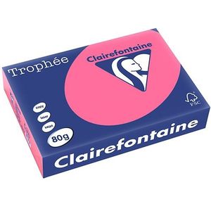 Clairefontaine - A4 - Papier - Fuchsia - 80 gr - 500 vel