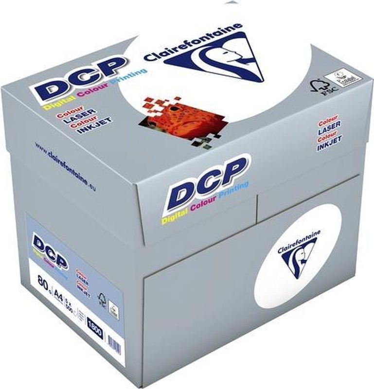Clairefontaine - DCP - Laserpapier - Wit - A4 - 80 gram - Doos 5x500 vel