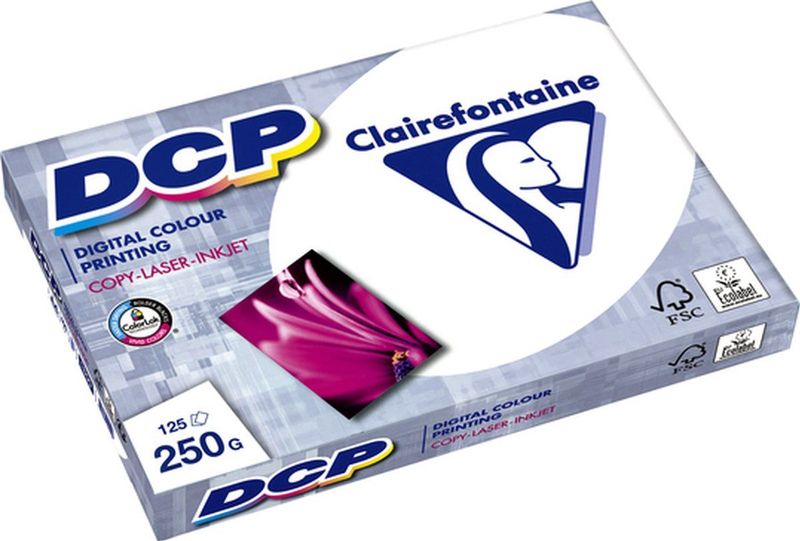 Clairefontaine - DCP A4 - Laserpapier - Wit - 250 gram - 125 vel