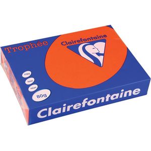 Clairefontaine gekleurd papier kardinaalrood 80 g/m² A4 (500 vellen)