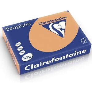 Clairefontaine - Gekleurd Papier - Mokkabruin - 80 g/m² - 500 Vellen