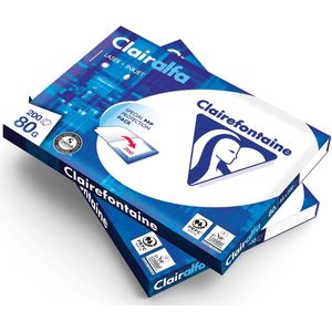 Clairefontaine - Clairalfa - Printpapier - Wit - 80 g/m² - Pak van 200 Vel