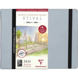 Etival aquarel notebook 21 x 16 cm 300g cold pressed
