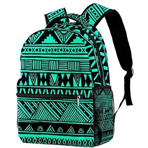 Wandelen Rugzak Boho Patroon Afdrukken School Rugzak Lichtgewicht Laptop Rugzak Comfort Reisrugzak voor Sport Dailyuse Werk, Rugzak 1310, Eén maat