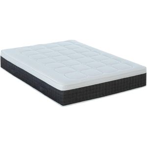 Matras 140 x 190 cm met pocketveren met 7 zones, instap met vormgeheugen en latex, dikte 30 cm - ARTIO van DREAMEA