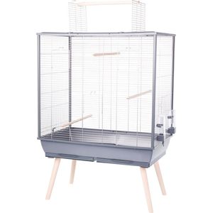 Zolux Neolife 80 Vogelkooi 81x48x130CM Grijs