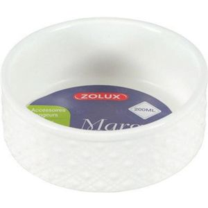 Voerbak Margot - Wit - 100 ml - Voor Knaagdieren