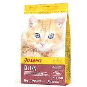Josera Kitten (1 x 2 kg), Kattenvoer voor een optimale ontwikkeling, Super Premium droogvoering voor groeiende katten, per stuk verpakt
