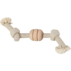 Zolux WILD MIX Een touw speelgoed, 2 knopen, met een houten schijf