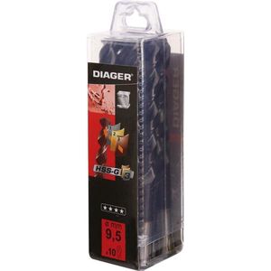 DIAGER - BOOR MET MEERVOUDIGE COATING - 1.00 MM X 12 X 34 - 10 PCS