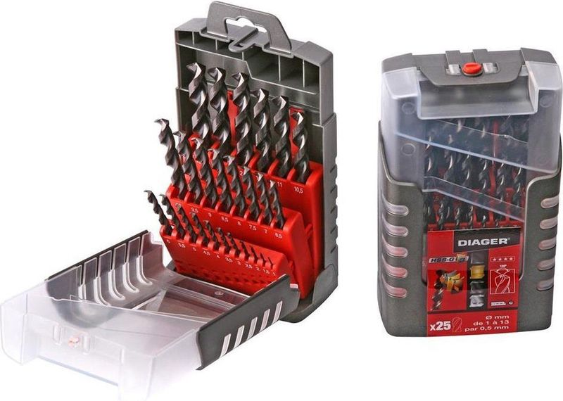 Diager - G3 - Boor - 1 mm - HSS Staal - 25 Stuks