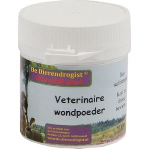 DIERENDROGIST VETERINAIRE WONDPOEDER HOND/KAT 50 GR