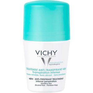 VICHY 48 Hour Intensive Anti-Perspirant Roll-on Deodorant Set for Sensitive Skin 4 x 50ml