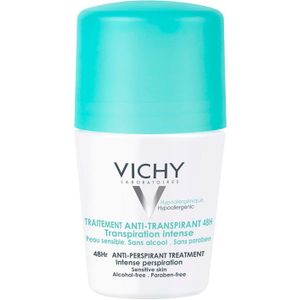 Vichy 48 Hour Intensive Antiperspirant Roll-on Deodorant for Sensitive Skin Bundle 2 x 50ml
