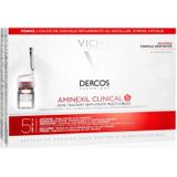 Vichy Dercos Aminexil Clinical 5 - Voor Vrouwen met haarverlies - Haarverzorging tegen haaruitval - 21 ampullen x 2ml