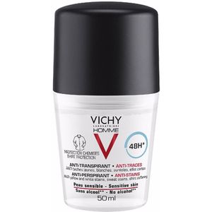 VICHY Homme Deodorant Roller - 48 uur - Anti-vlekken - 50 ml