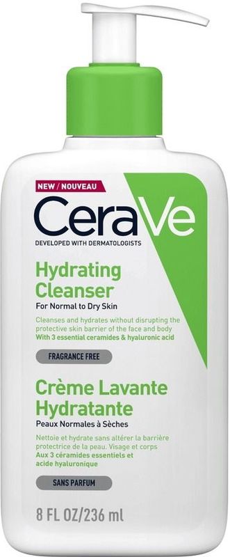 CeraVe Hydraterende Reinigingscrème - voor een normale tot droge huid - 236ml
