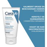CeraVe Reparatieve handcrème, 50 ml, handcrème voor droge en ruwe handen, met glycerine en 3 essentiële ceramiden
