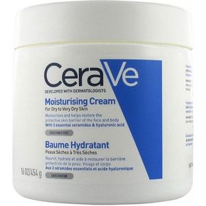 Cerave - Hydraterende Crème - 454g - Geurvrij - Voor Alle Huidtypen