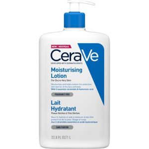 CeraVe Moisturizers hydraterende lotion voor het lichaam en het gezicht voor Droge tot Zeer Droge Huid 1000 ml