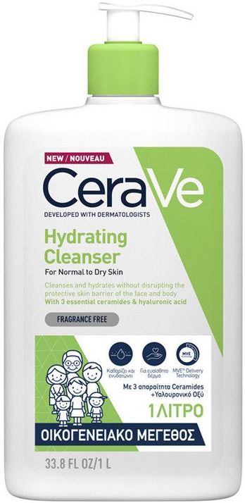 Cerave - Hydraterende Cleanser - Make-up Remover - 1L - Geurvrij