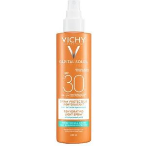 Vichy Capital Soleil Beach Protect Zonnebrandsspray SPF30 - 200ml - Anti-dehydratatie