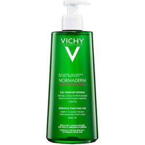Vichy Normaderm Phytosolution Purifying Gel Cleanser 400 ml voor een vette, onzuivere huid met neiging tot acné.