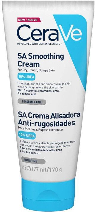 CeraVe SA Anti-Ruwe Huid Crème - 177ml - Dermatologisch Geformuleerd - Hydratatie en Herstel
