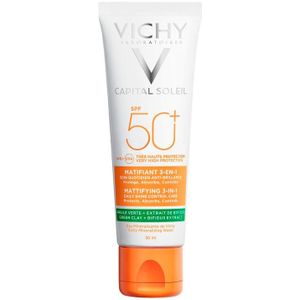 Vichy Capital Soleil Mattifying 3-in-1 Beschermende Matte Gezichtscrème SPF 50+ 50 ml