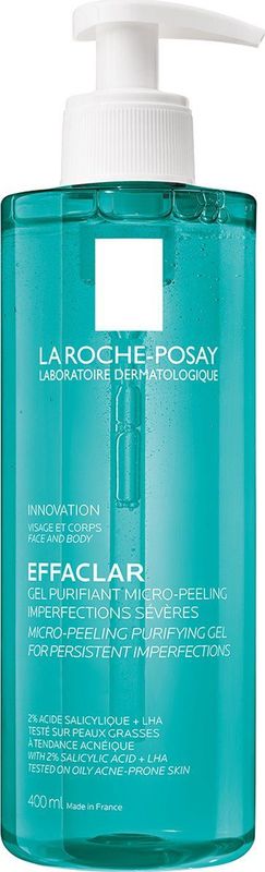 La Roche-Posay Effaclar Gel Micro-Peel 400ml - Diep Reinigend - Vette Huid