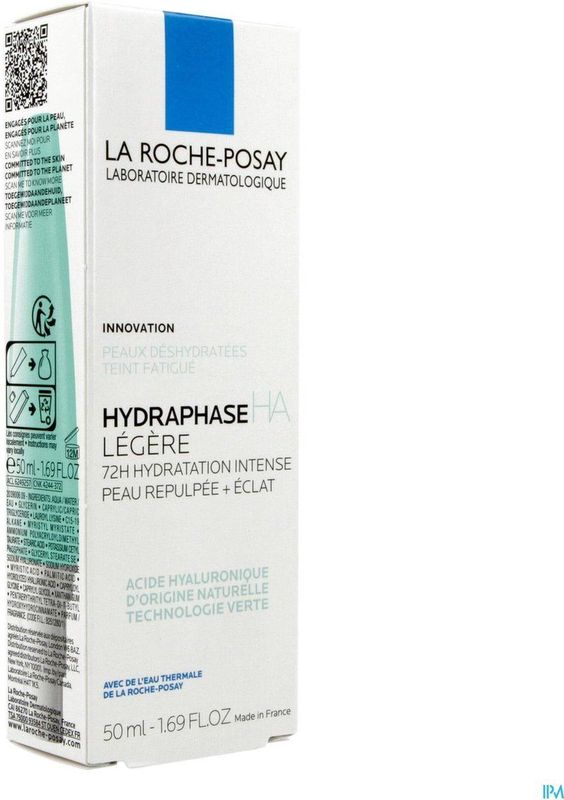 La Roche-Posay - Hydraphase HA Licht - Dagcrème - 50 ml - Voor Normale tot Gemengde Huid