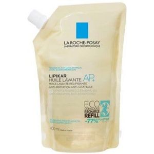 La Roche-Posay Lipikar Wasolie AP+ navulverpakking - Douchemiddel - voor een droge, eczeem, gevoelige huid- 400ml