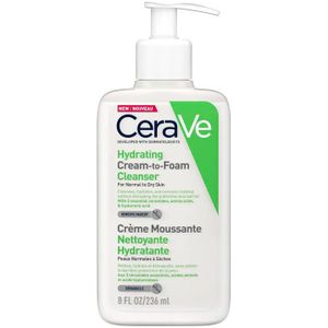 CeraVe - Reiniging Crème tot Schuim - 236 ml - Voor Normale tot Droge Huid