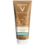 Vichy Capital Soleil Solar Eco-Designed Melk SPF50+ voor lichaam en gezicht ook voor een gevoelige huid