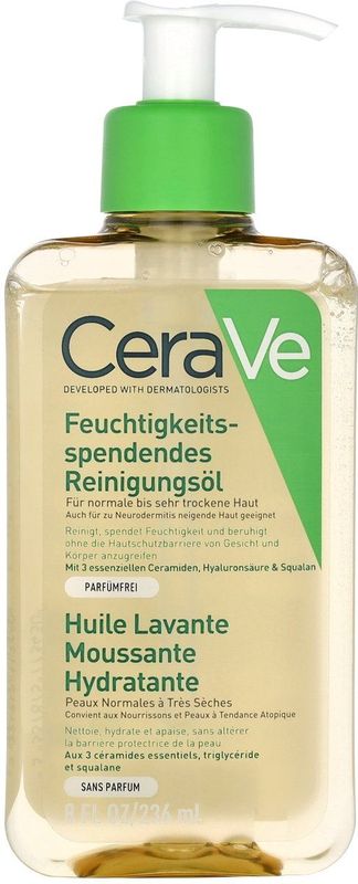 CeraVe - Hydraterende Schuimende Reinigingsolie - 236ml - Huidreiniger