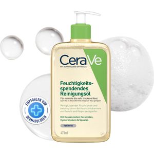 CeraVe Hydraterende Schuimende Reinigingsolie - Normale tot Zeer Droge Huid - 473ml